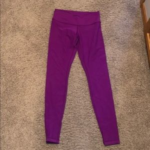 Purple lululemon full length leggings